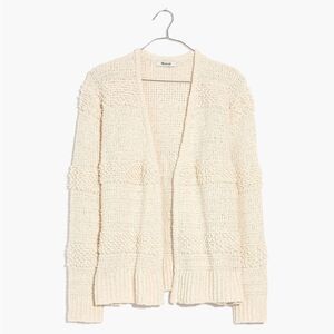 Madewell Bronson Cream Open-Front Cardigan Sweater XS